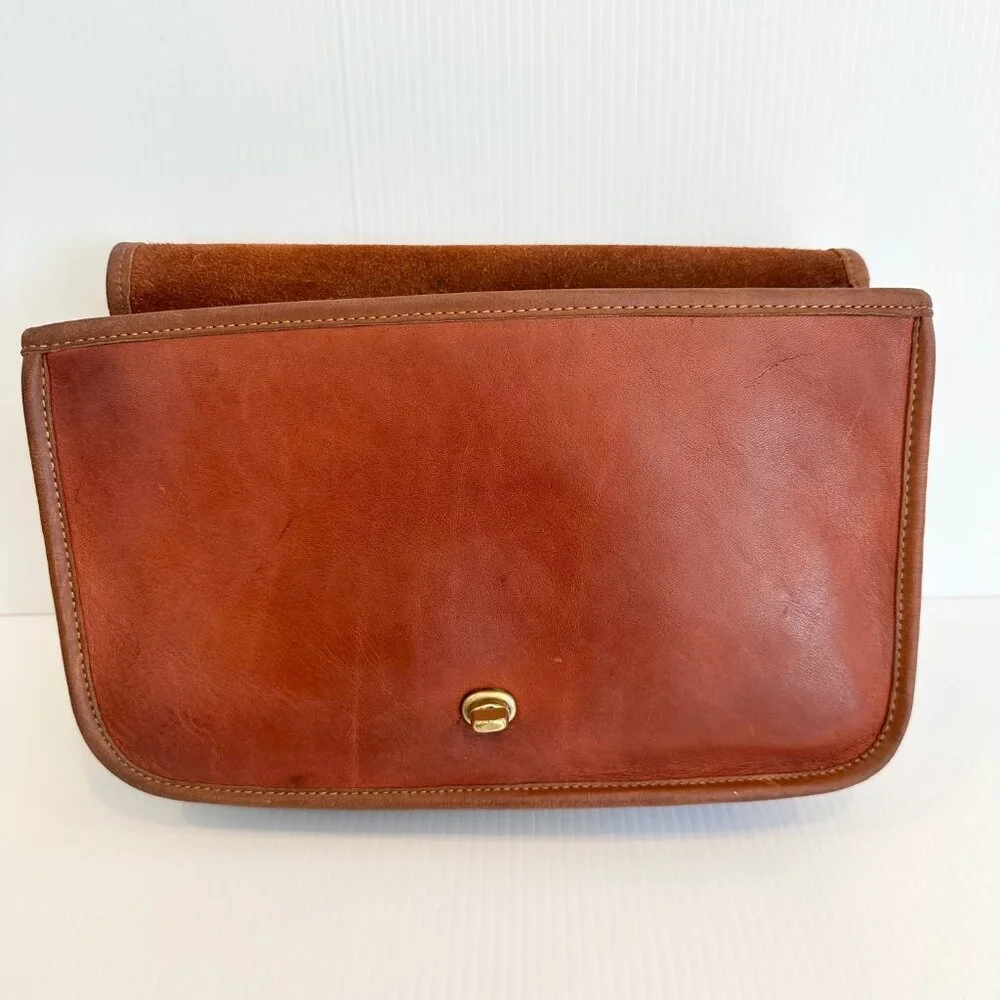Vintage COACH Convertible Clutch Bag New York City British Tan 70/80s - Picture 9 of 16
